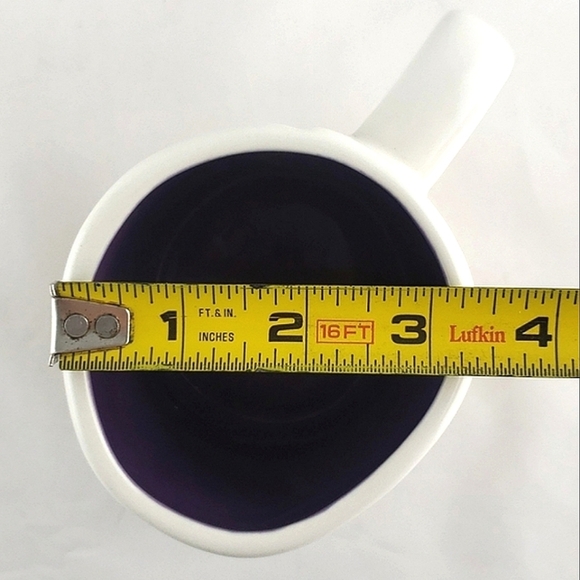 ⭐️2/ $50⭐️ Rae Dunn White Ceramic Mug Large Letters Black PSYCHIC - Picture 9 of 11